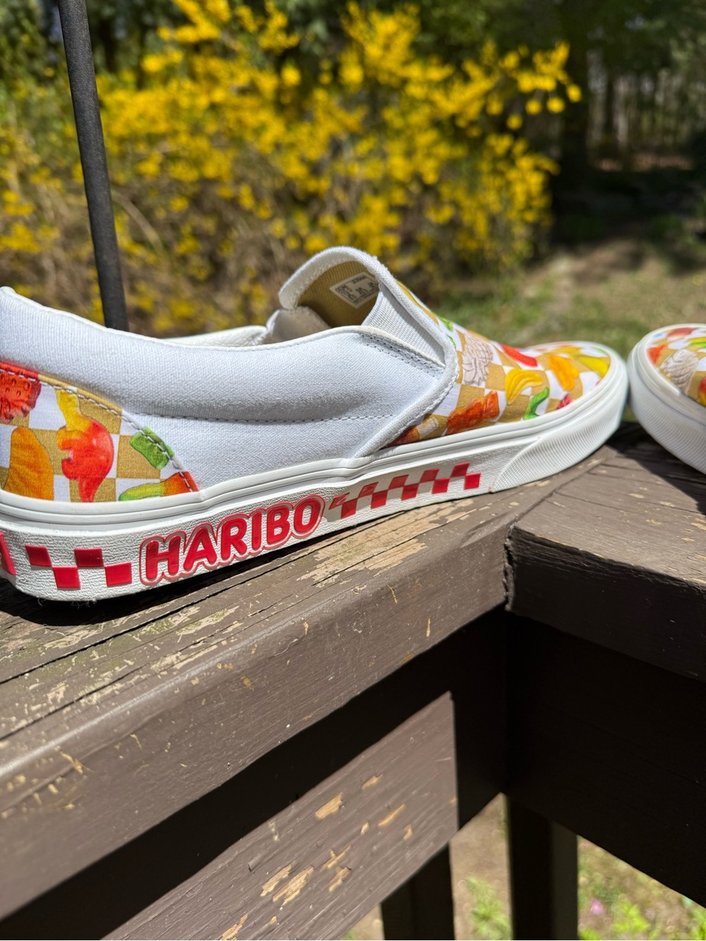 Vans X Haribo White/Tan Classic Slip-On- Limited Edition - Picture 9 of 10